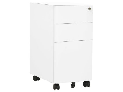 Multidom Mobilná kartotéka biela 39x45x59 cm oceľ