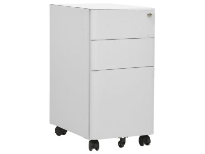 Multidom Mobilná kartotéka bledosivá 30x45x59 cm oceľ