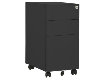 Multidom Mobilná kartotéka antracitová 39x45x59 cm oceľ