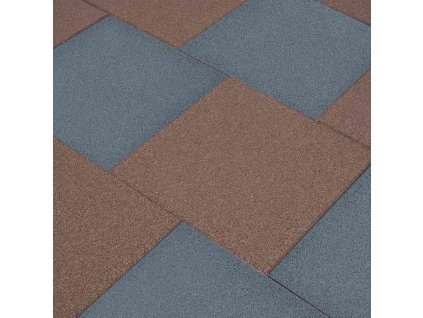 Multidom Protipádové dlaždice 18 ks sivé 50x50x3 cm gumené