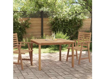 Multidom Záhradný jedálenský stôl 110x110x77 cm masívne tíkové drevo