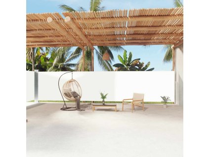 Multidom Zaťahovacia bočná markíza krémová 180x1200 cm