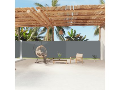 Multidom Zaťahovacia bočná markíza antracitová 180x1200 cm