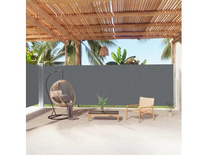 Multidom Zaťahovacia bočná markíza antracitová 200x1000 cm