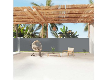 Multidom Zaťahovacia bočná markíza antracitová 160x1200 cm