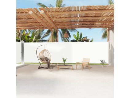 Multidom Zaťahovacia bočná markíza krémová 200x1200 cm