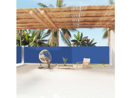 Multidom Zaťahovacia bočná markíza modrá 160x1200 cm