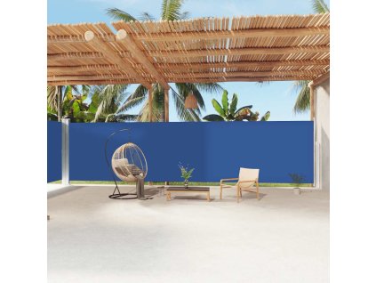 Multidom Zaťahovacia bočná markíza modrá 200x1200 cm