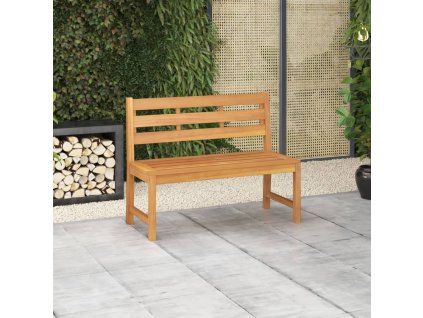 Multidom Záhradná lavička 114 cm masívne tíkové drevo