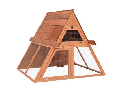 Multidom Králikáreň 152x127x109,5 cm masívne jedľové drevo