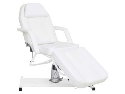 Multidom Masážny stôl, biely 180x62x(87-112) cm