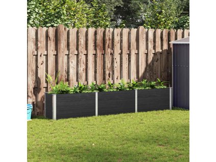 Multidom Vyvýšený záhradný záhon 300x50x54 cm WPC sivý