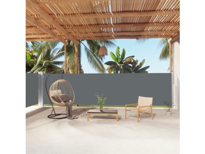 Multidom Zaťahovacia bočná markíza antracitová 160x1000 cm