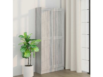 Multidom Knižnica sivý dub sonoma 82,5x30,5x185,5 cm spracované drevo