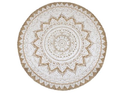 Multidom Pletený koberček z juty, 240 cm, okrúhly