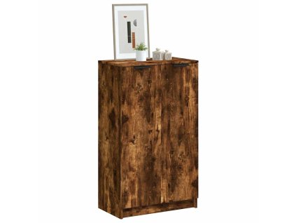 Multidom Botník dymový dub 59x35x100 cm spracované drevo