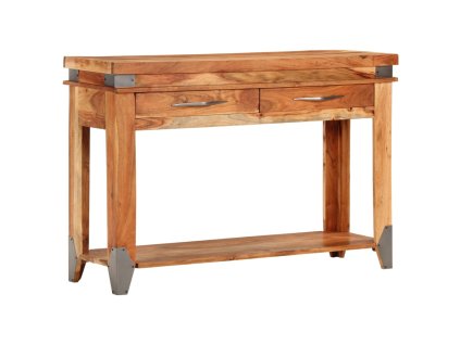 Multidom Konzolový stolík 110x34x74 cm masívne akáciové drevo