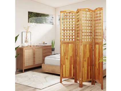 Multidom 4-panelový paraván 162x2x180 cm akáciové masívne drevo