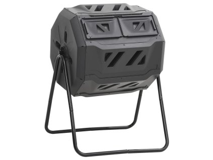 Multidom Záhradný kompostér čierny 73x64x95 cm 160 l