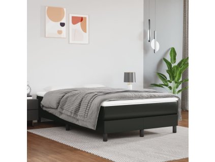 Multidom Matrac s taštičkovými pružinami čierny 120x200x20 cm umelá koža