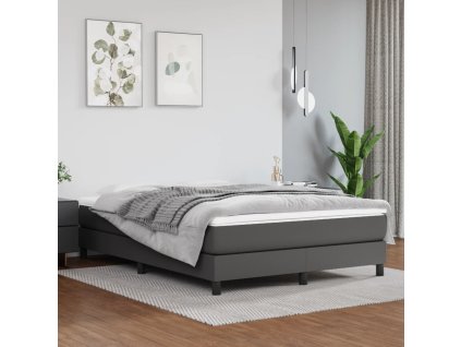 Multidom Matrac s taštičkovými pružinami sivý 140x200x20 cm umelá koža