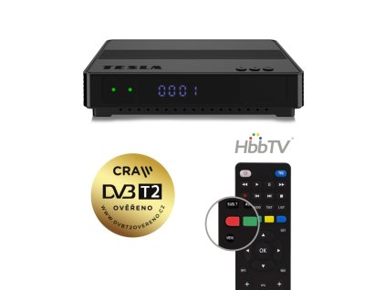 TESLA HYbbRID TV TH210 - set-top box DVB-T2 s HbbTV (H.265/HEVC)