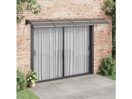 Multidom Vchodová strieška čierna a priehľadná 350x75 cm polykarbonát