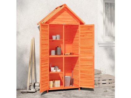 Multidom Záhradný domček na náradie hnedý 89x52,5x175cm masívna borovica