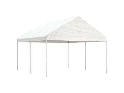 Multidom Altánok so strechou, biely 4,46x4,08x3,22 m, polyetylén