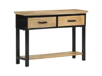 Multidom Konzolový stolík 110x30x75 cm masívne hrubé mangovníkové drevo