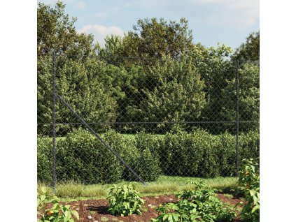 Multidom Drôtený plot s kotviacimi hrotmi antracitový 1,8x25 m