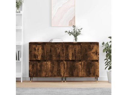 Multidom Komody 2 ks dymový dub spracované drevo