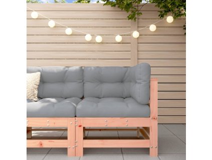 Multidom Rohová pohovka s podložkami masív douglas