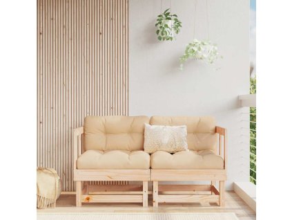 Multidom Rohové pohovky s vankúšmi 2 ks borovicový masív