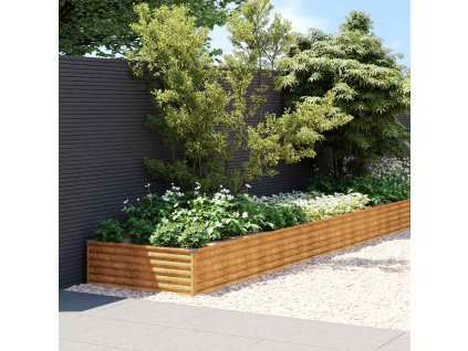 Multidom Vyvýšený záhradný záhon 579x100x36 cm cortenová oceľ