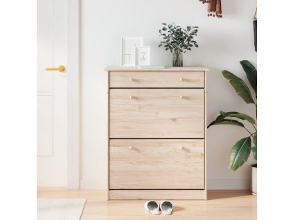 Multidom Skrinka na topánky ALTA 77x35x96 cm masívna borovica