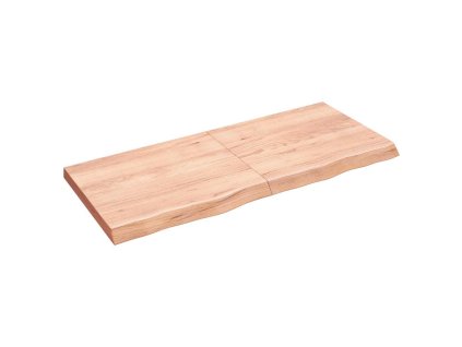 Multidom Stolová doska bledohnedá 140x60x(2-6) cm ošetrený masívny dub