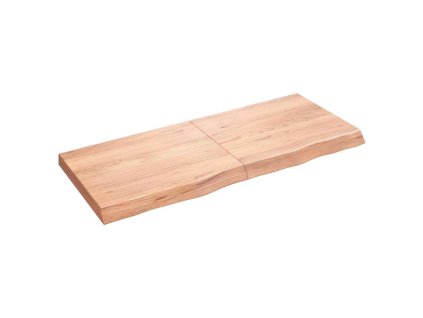 Multidom Stolová doska bledohnedá 120x50x(2-6) cm ošetrený masívny dub