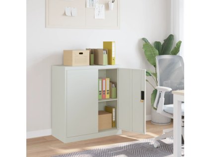 Multidom Kartotéka bledosivá 79x40x90 cm oceľová