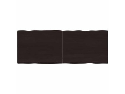 Multidom Stolová doska tmavohnedá 160x60x(2-4)cm ošetrený masív hrany