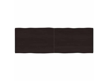 Multidom Stolová doska tmavohnedá 180x60x(2-4)cm ošetrený masív hrany