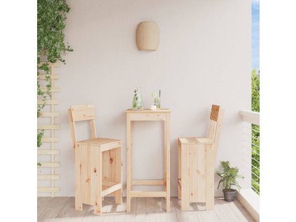 Multidom Barové stoličky 2 ks 40x48,5x115,5 cm borovicový masív