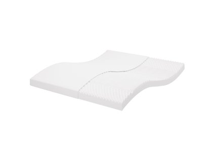 Multidom Penový matrac biely 160x200 cm 7 zón tvrdosť 20 ILD