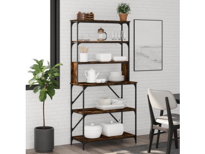 Multidom Pekársky stojan 6-poschodový dzmový dub 90x40x180cm komp. drevo