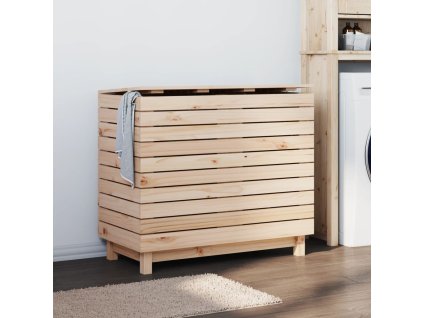 Multidom Kôš na bielizeň 88,5x44x76 cm masívna borovica