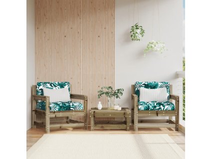 Multidom Záhradné stoličky 2 ks impregnovaná borovica