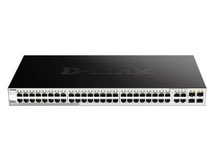 D-Link DGS-1210-52 L2/L3 Smart+ switch, 48x GbE, 4x RJ45/SFP, fanless