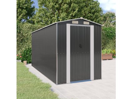 Multidom Záhradná kôlňa antracitová 192x440x223 cm pozinkovaná oceľ
