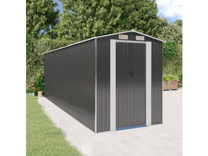 Multidom Záhradná kôlňa antracitová 192x606x223 cm pozinkovaná oceľ