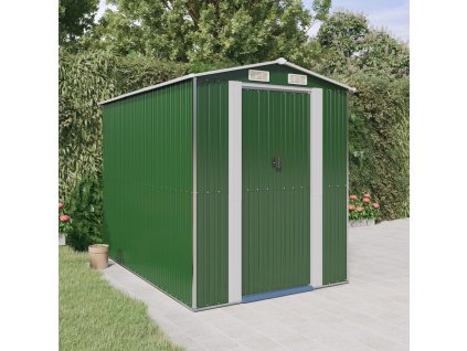 Multidom Záhradná kôlňa zelená 192x274x223 cm pozinkovaná oceľ